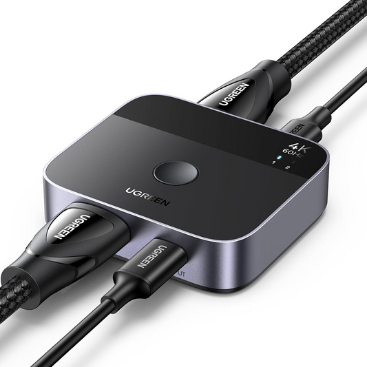 HDMI / USB-C Video Switch UGREEN AW503 (55452), Grå, Genforseglet