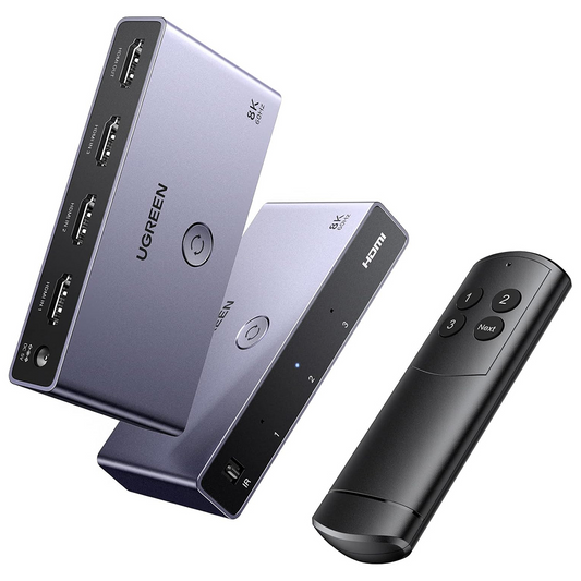 HDMI Video Switch UGREEN CM624 (15604), Grå, Genforseglet