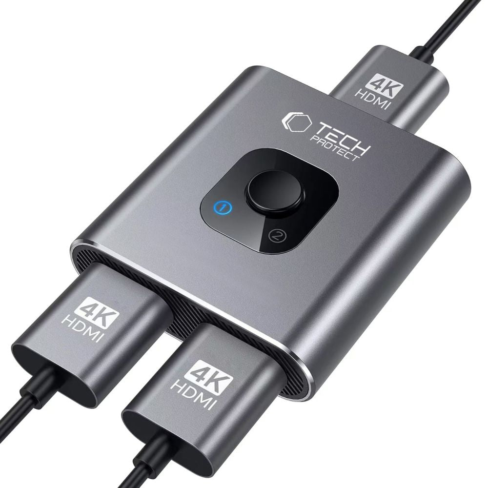 Switch Video HDMI Tech-Protect HB07, Grå
