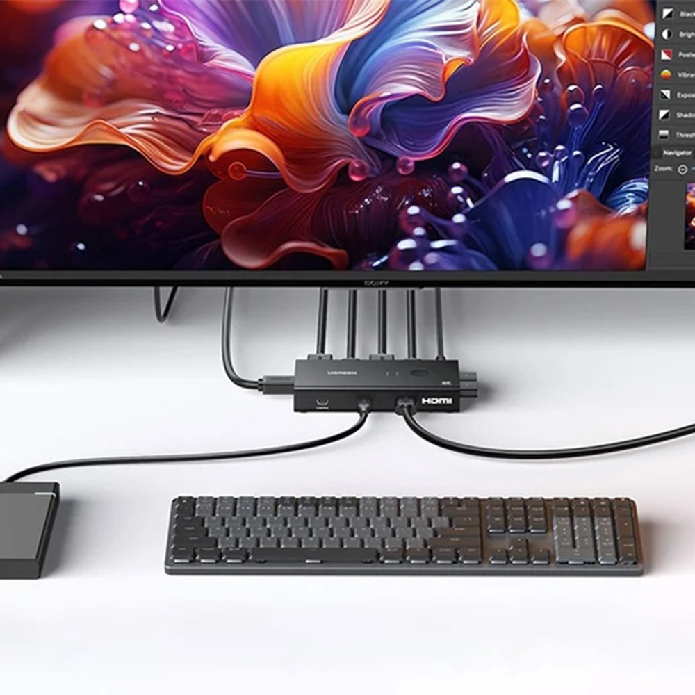 HDMI Video Switch UGREEN AK502 (45452), Sort