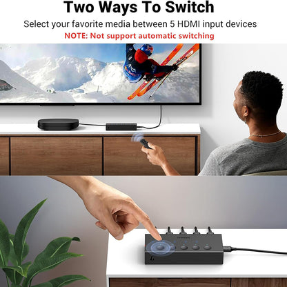 UGREEN CM568 HDMI Video Switch (90512), Black