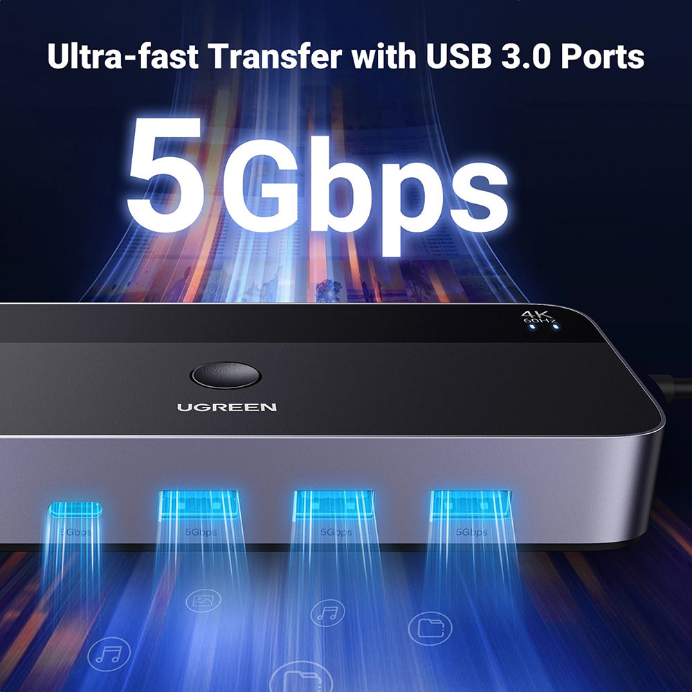 HDMI Video Switch UGREEN CM664, Sort