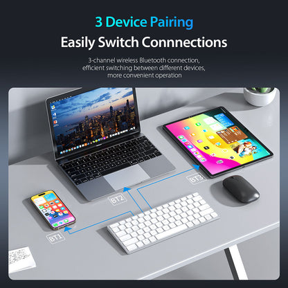 Bluetooth-tastatur DUX DUCIS LK Mini, Hvid