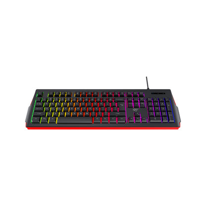 Gamingtastatur HAVIT KB866L, RGB, 1.4m, Sort Rød