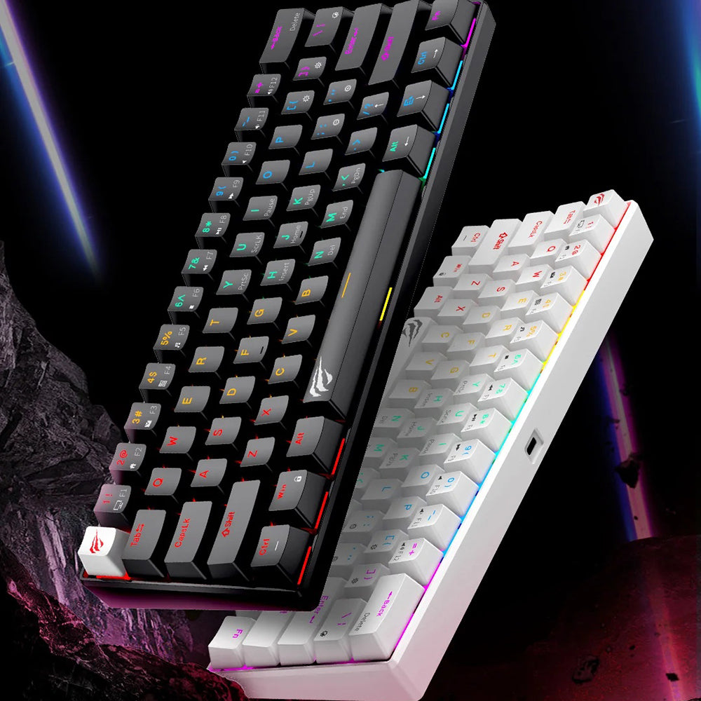 Gamingtastatur HAVIT KB903L, RGB, 1,8 m, Sort