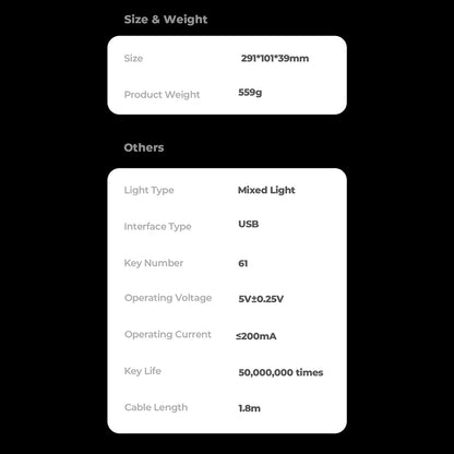 Gamingtastatur HAVIT KB903L, RGB, 1,8 m, Sort