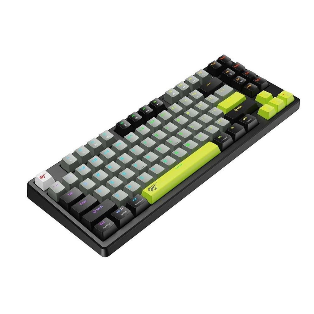 Gamingtastatur HAVIT KB904L, RGB, 1.8m, Sort Grøn
