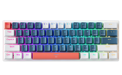 Gaming Tastatur Wired USB Machenike K500-B61 Mekanisk, RGB, Blå Hvid