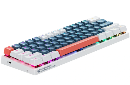 Gaming Tastatur Wired USB Machenike K500-B61 Mekanisk, RGB, Blå Hvid