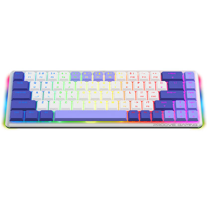 Trådløst Gaming Tastatur Proove AFK, RGB, BT / Wi-Fi / Kablet, 1.5m, Hvid WKAFKEN22002