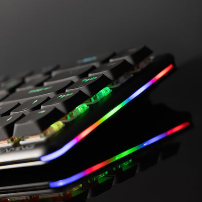 Gamingtastatur Wireless Proove AFK, RGB, BT / Wi-Fi / Kablet, 1.5m, Sort WKAFKEN22001