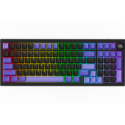 Gamingtastatur Proove Slicker Pro, trådløs, RGB, BT / Wi-Fi / kablet, 1,8m, sort WKSLPEN22416
