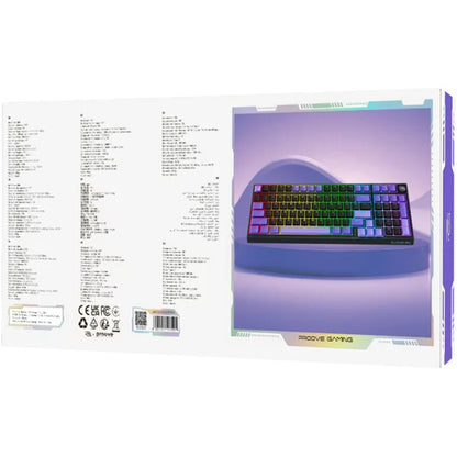 Gamingtastatur Proove Slicker Pro, trådløs, RGB, BT / Wi-Fi / kablet, 1,8m, sort WKSLPEN22416