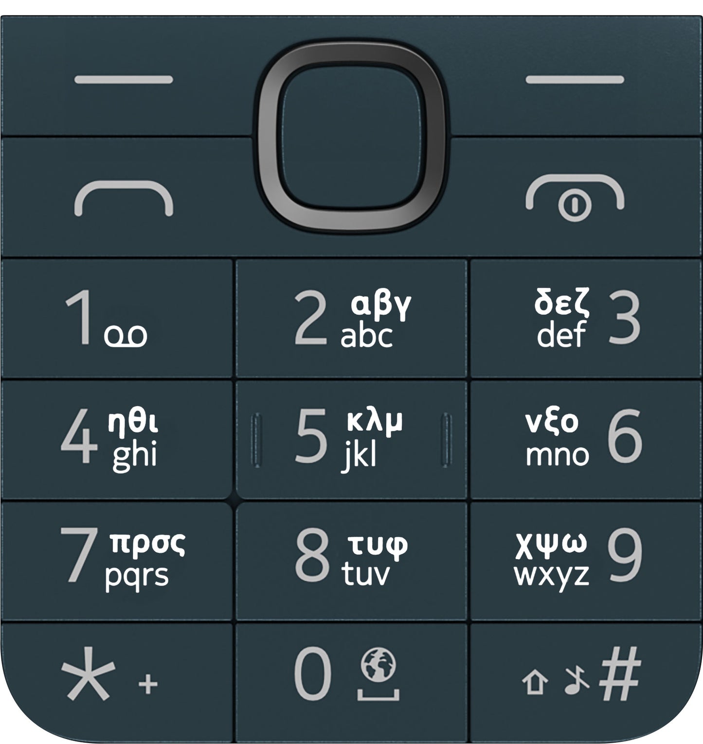 Græsk tastatur til Nokia 225 4G (2024), Blå