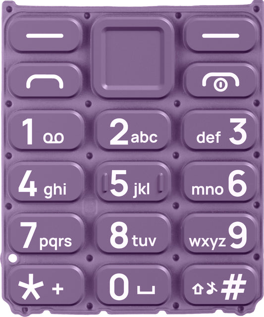 Latin Keypad til HMD 105 / Nokia 105 (2024), Lilla