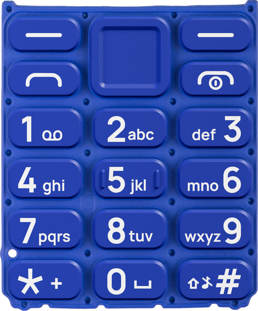 Latin Keypad til HMD 105 / Nokia 105 (2024), Blå