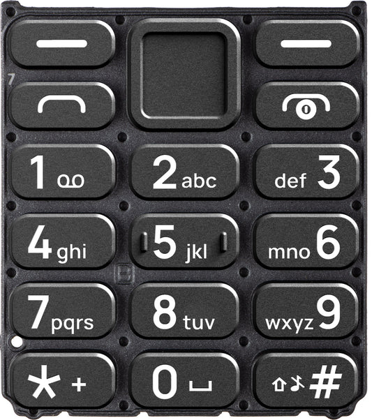 Latin Keypad til HMD 110 / Nokia 110 (2024), Sort