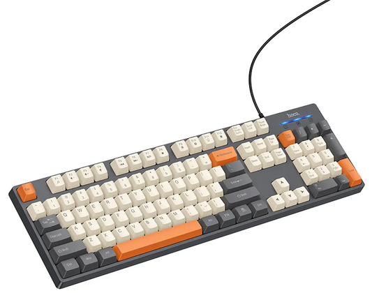 Wired USB-tastatur HOCO GM61 Tri-Color, 1,45 m, Grå