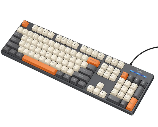 Wired USB-tastatur HOCO GM61 Tri-Color, 1,45 m, Grå