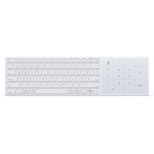 Trådløst tastatur DUX DUCIS LK, BT / Wi-Fi, Hvid