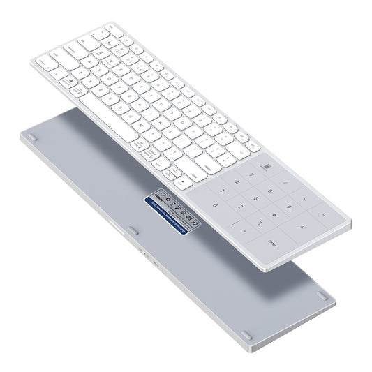 Trådløst tastatur DUX DUCIS LK, BT / Wi-Fi, Hvid