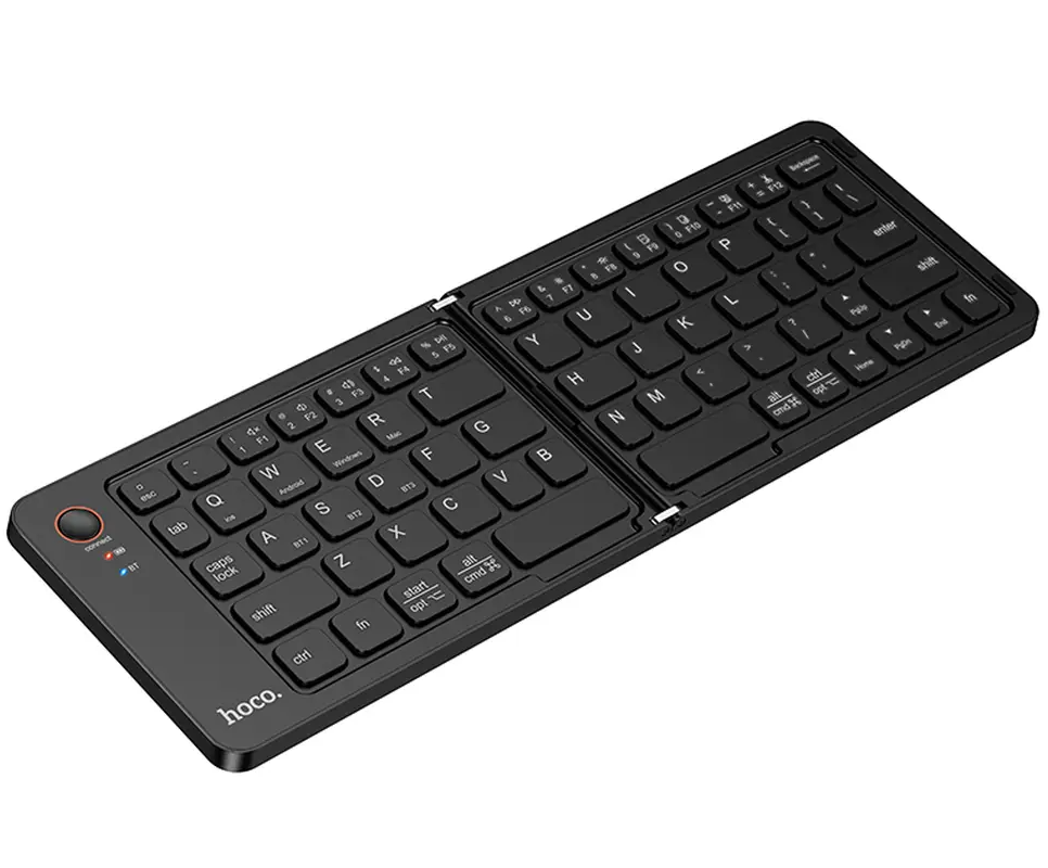 HOCO GM71 Foldbar Bluetooth Tastatur, Sort