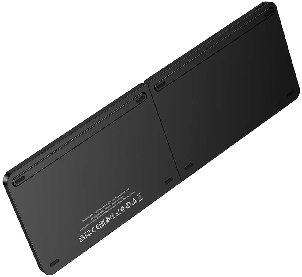HOCO GM71 Foldbar Bluetooth Tastatur, Sort
