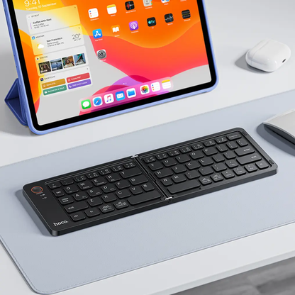 HOCO GM71 Foldbar Bluetooth Tastatur, Sort