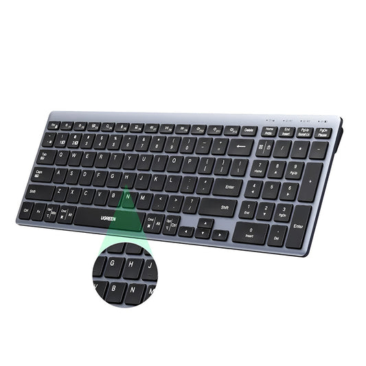 UGREEN K552 trådløst tastatur (75163), BT / Wi-Fi, Sort