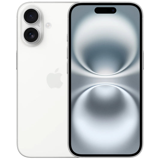Mobiltelefon Apple iPhone 16, 128GB, Hvid MYE93ZD/A