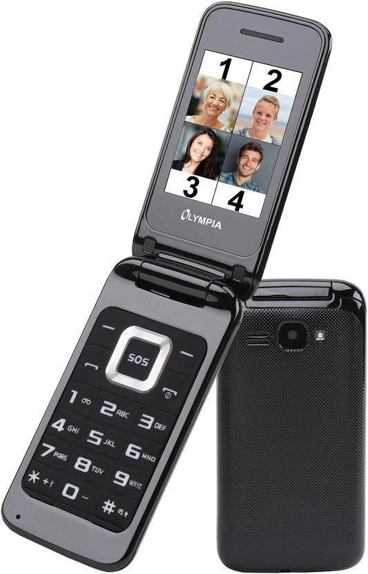 Mobiltelefon Olympia Luna Dual SIM, Sort 2210