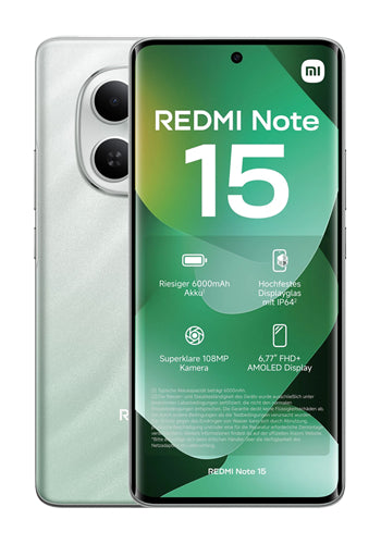 Mobiltelefon Xiaomi Redmi Note 15 4G, 256GB, 8GB, Grøn MZB0MNPEU