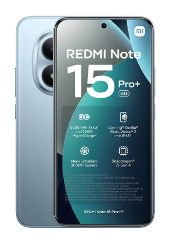 Mobiltelefon Xiaomi Redmi Note 15 Pro 5G, 256GB, 8GB, Glacier Blue MZB0M05EU