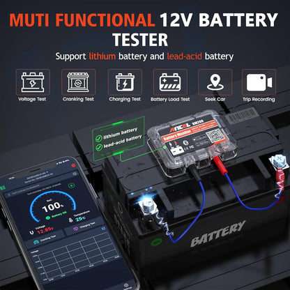 Bluetooth Tester til Overvågning af Bilbatteri Ancel BM200