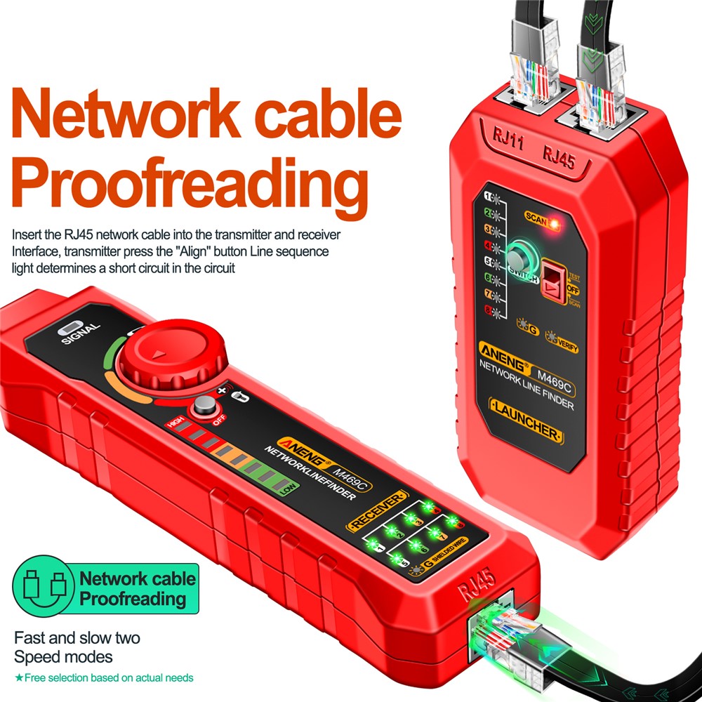 UTP Netværkskabel Tester ANENG M469C