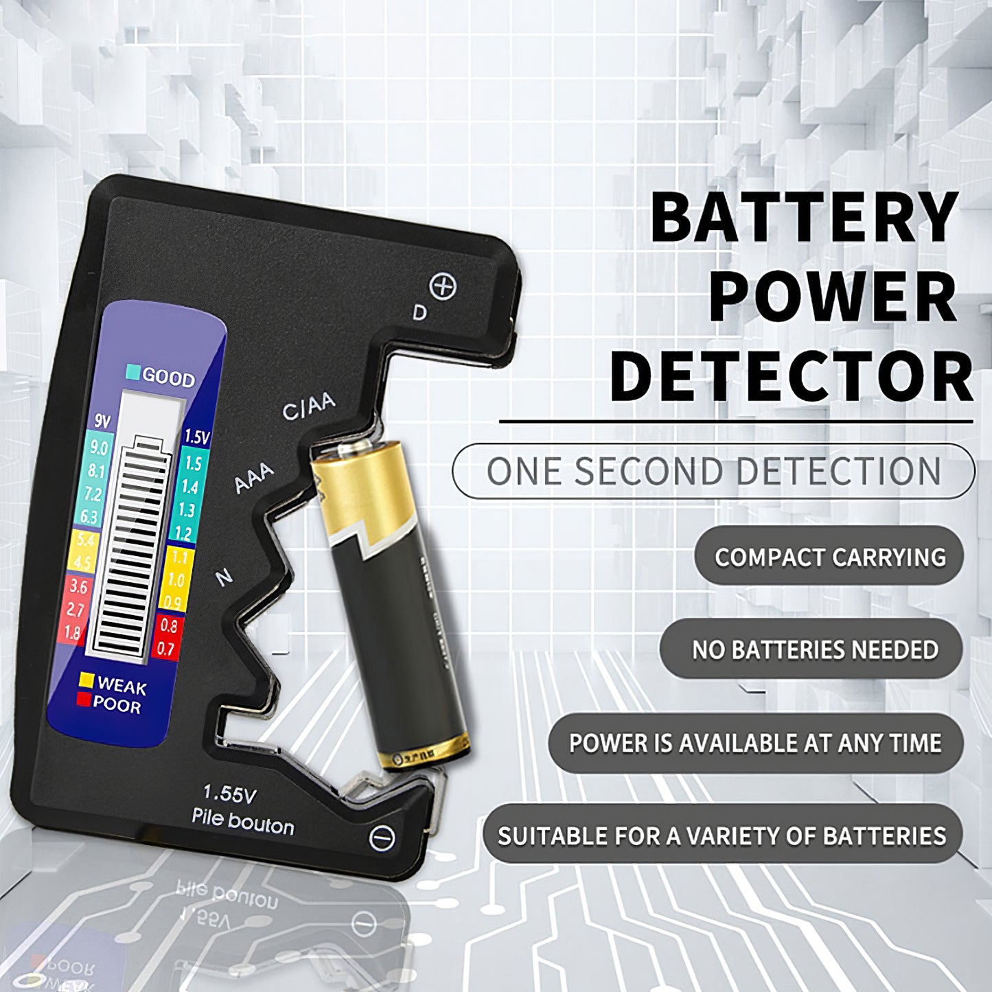 ANENG Batterispændingstester