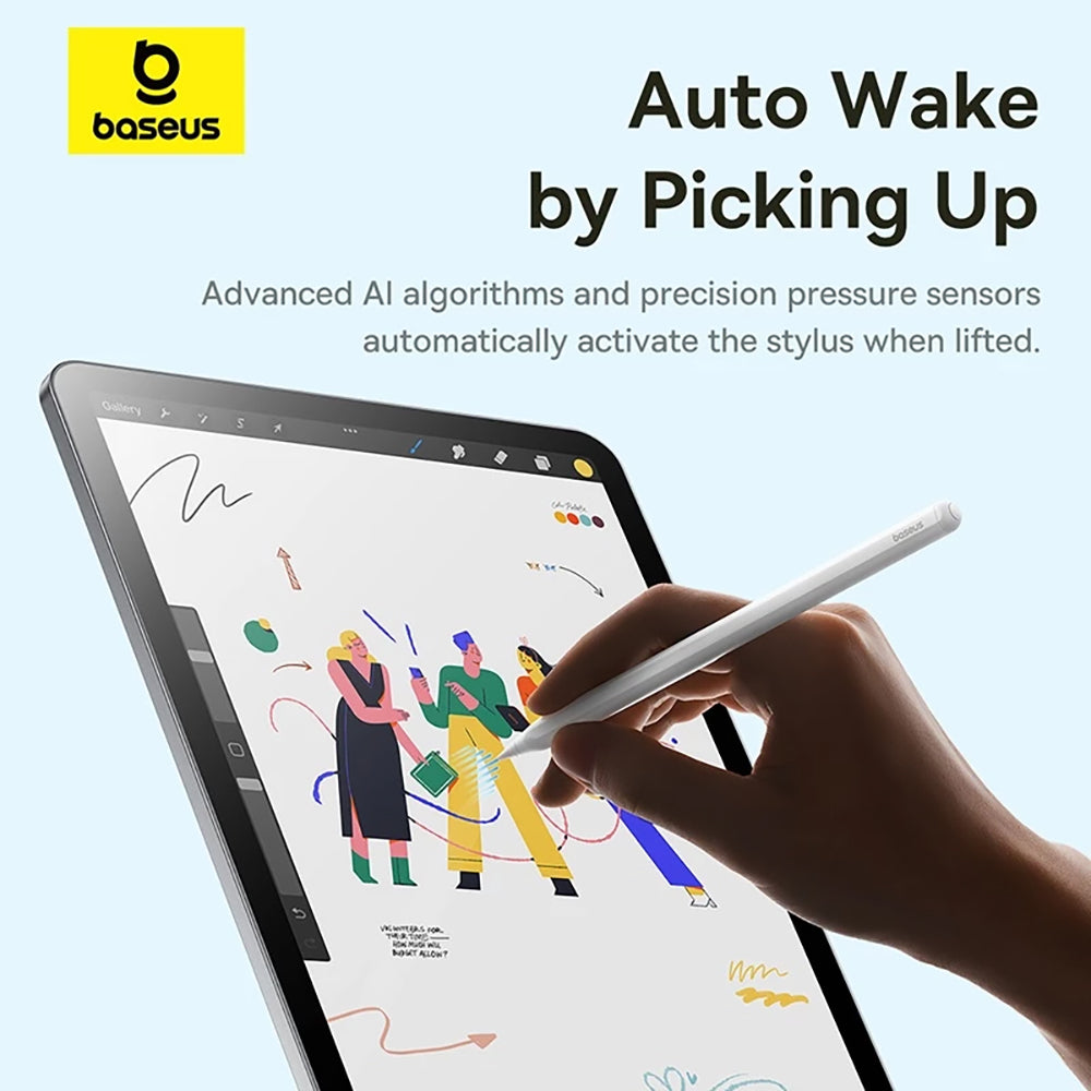 Touch Pen Baseus Smooth Writing 3 Series til Apple iPad, Aktiv Trådløs Version, Hvid P80080806213-00