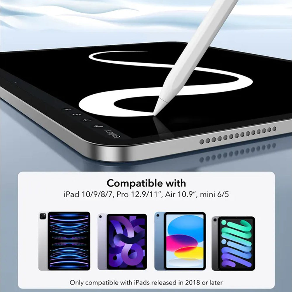 Touch Pen ESR til Apple iPad, Aktiv Version, Hvid