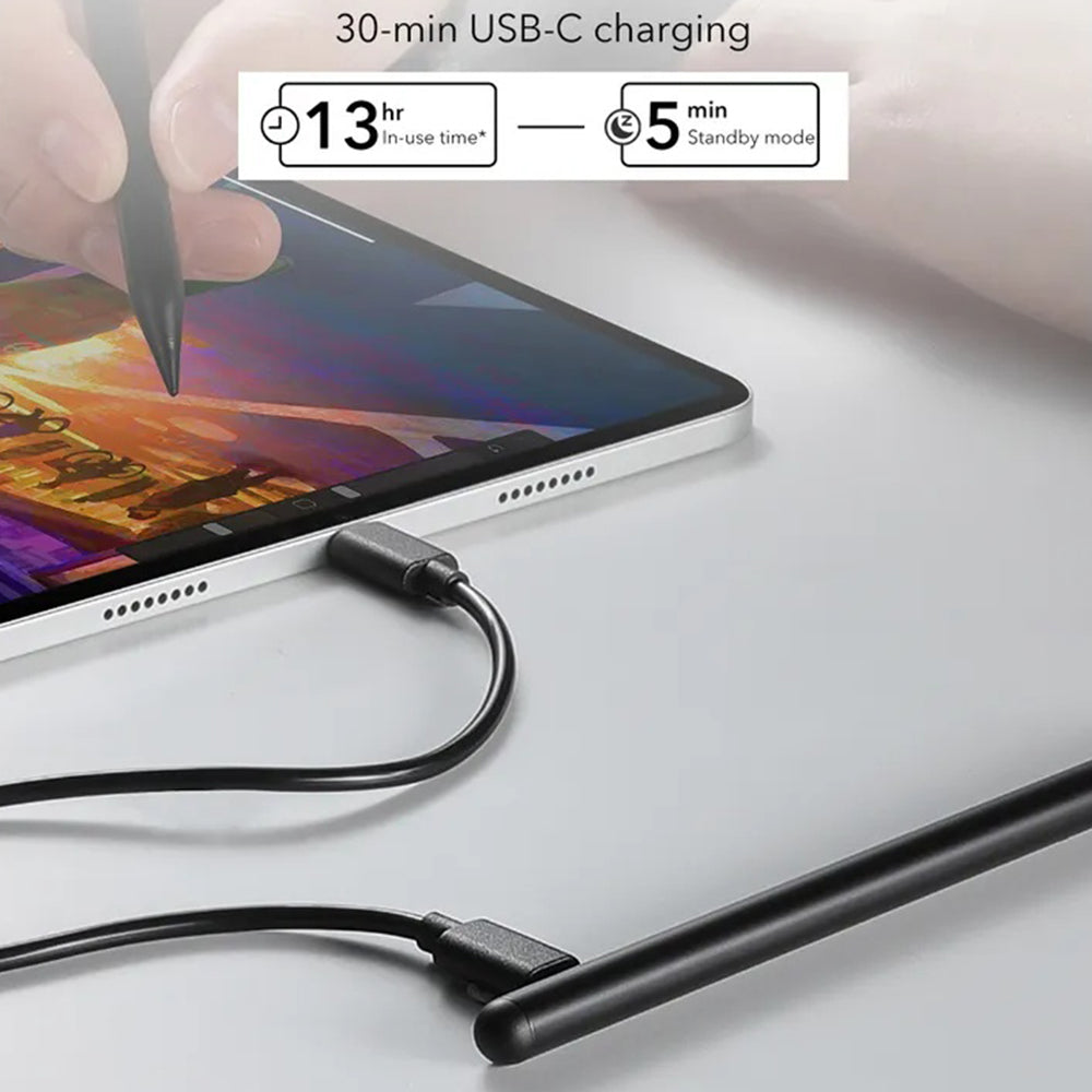 ESR Touch Pen for Apple iPad, Active Version, Black