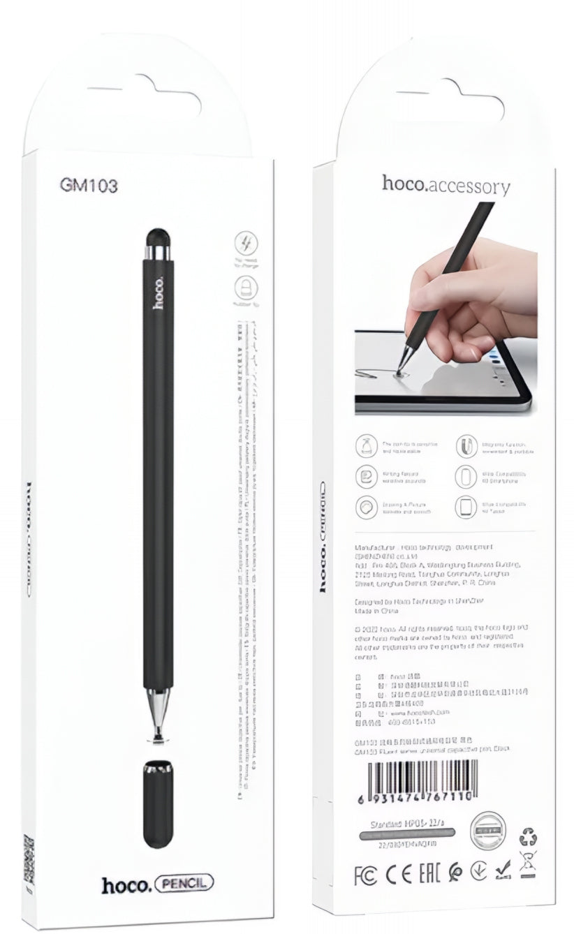 Touch Pen HOCO GM103 2in1, Sort