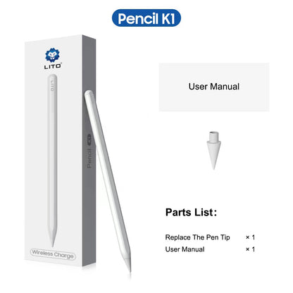 Touch Pen Lito K1 til Apple iPad, Aktiv Version, Hvid