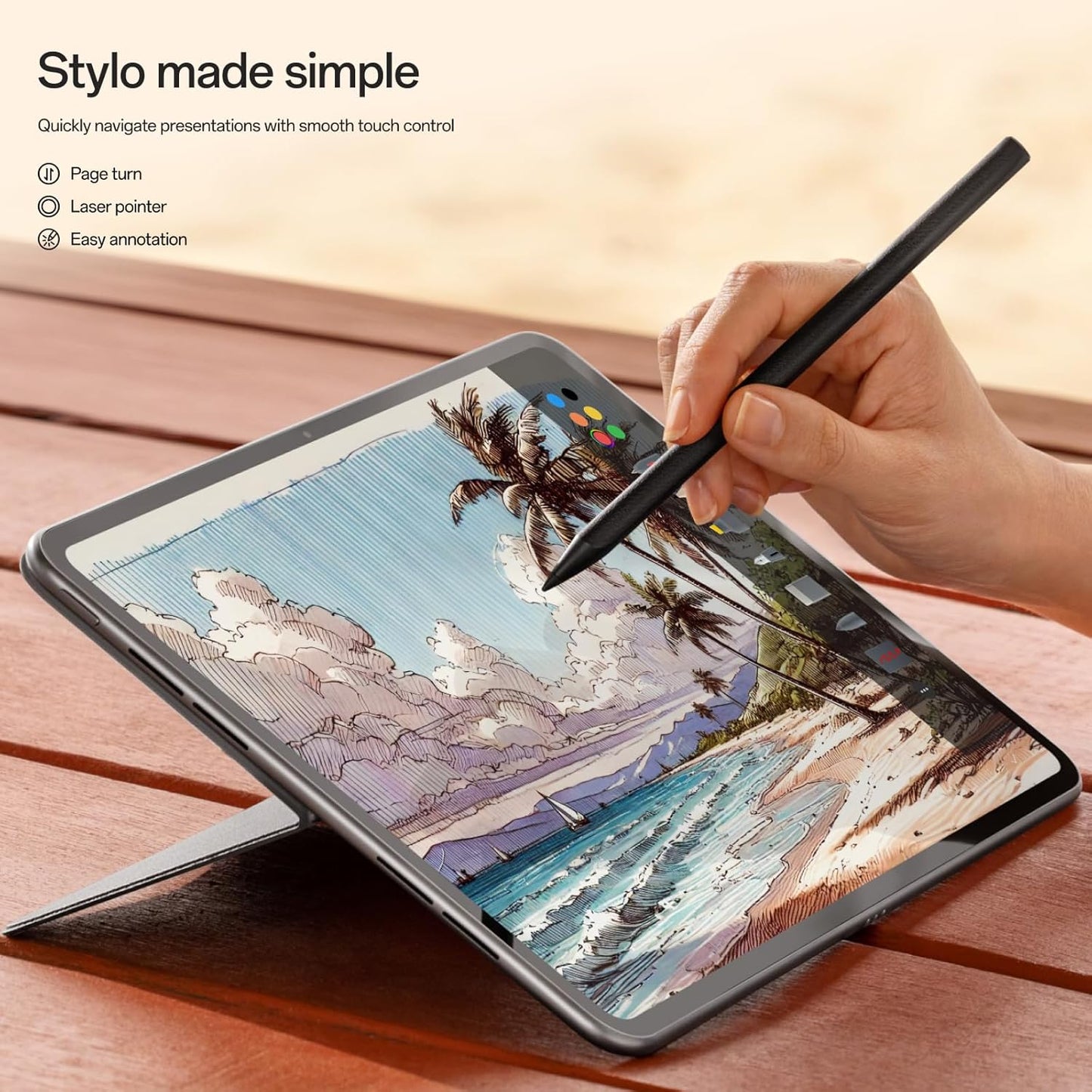 Touch Pen Stylo 2 til OnePlus Pad 3 / Pad 2 / Pad, Sort 5511100086