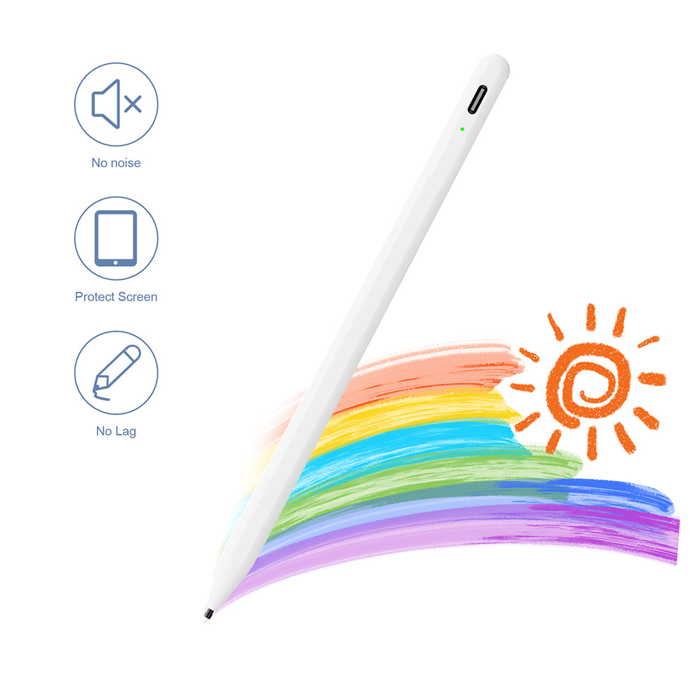 Touch Pen Techsuit A580S til Apple iPad, Aktiv Version, Hvid