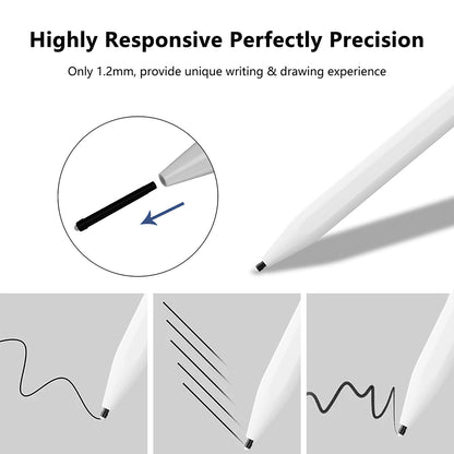 Touch Pen Techsuit A580S til Apple iPad, Aktiv Version, Hvid