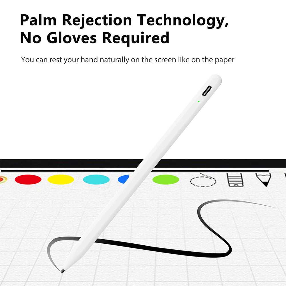 Touch Pen Techsuit A580S til Apple iPad, Aktiv Version, Hvid