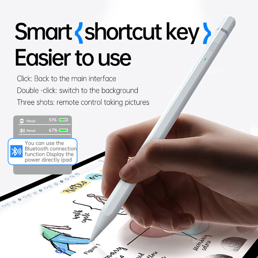 Touch Pen Techsuit AP01 Pro til Apple iPad, Aktiv Version, Hvid