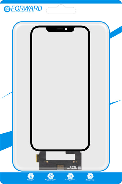 Touchscreen Forward Guard OCA til Apple iPhone 12 Pro Max, IC-version, Sort