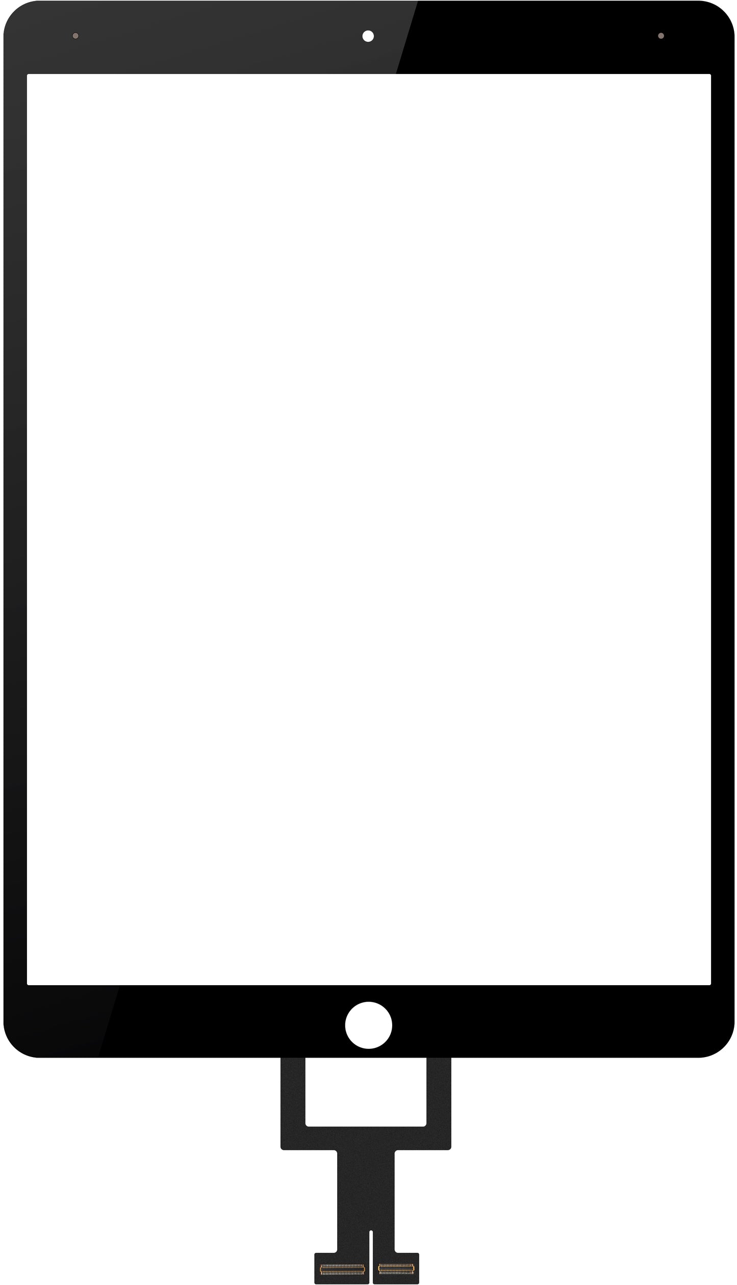 Touchscreen Forward Guard OCA til Apple iPad Air (2019), Sort