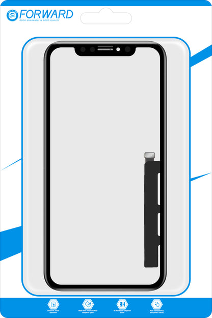 Touchscreen Forward Guard OCA til Apple iPhone XR, IC-version, Sort