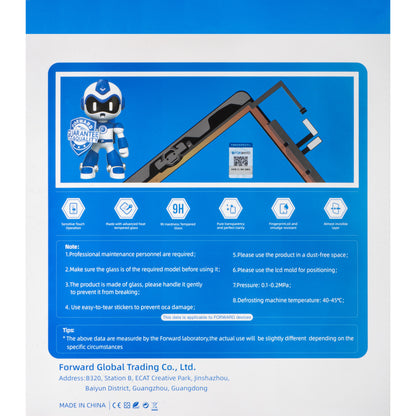 Touchscreen Forward Guard OCA til Apple iPad Pro 12.9 (2021), Sort